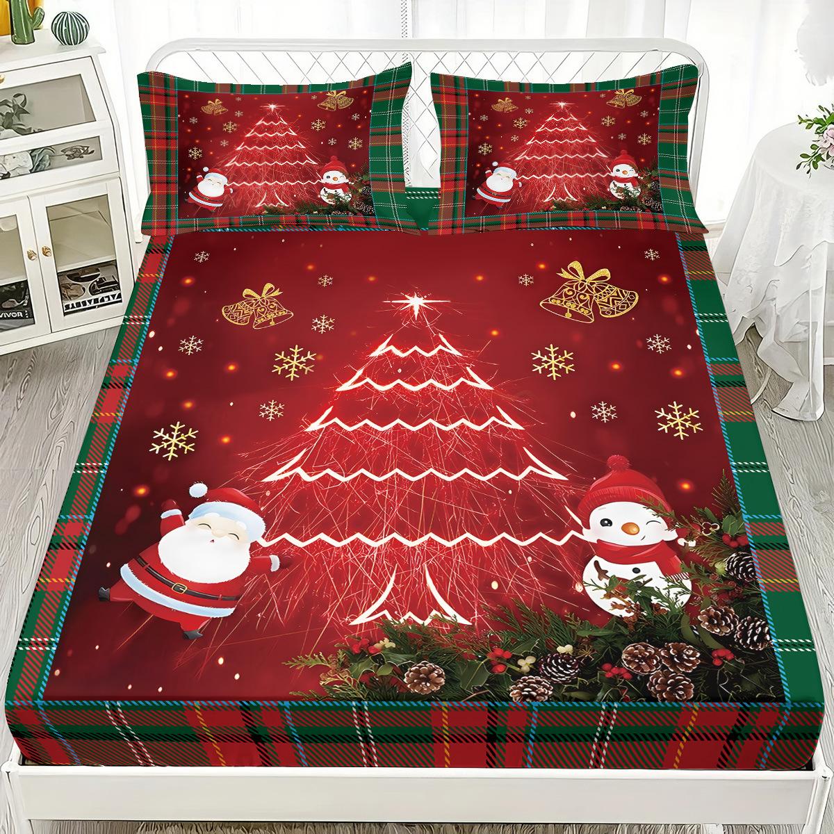 

Bedspread Christmas Tree 3D Printed Bedspread Three-Piece Bedroom Bedding 90x200