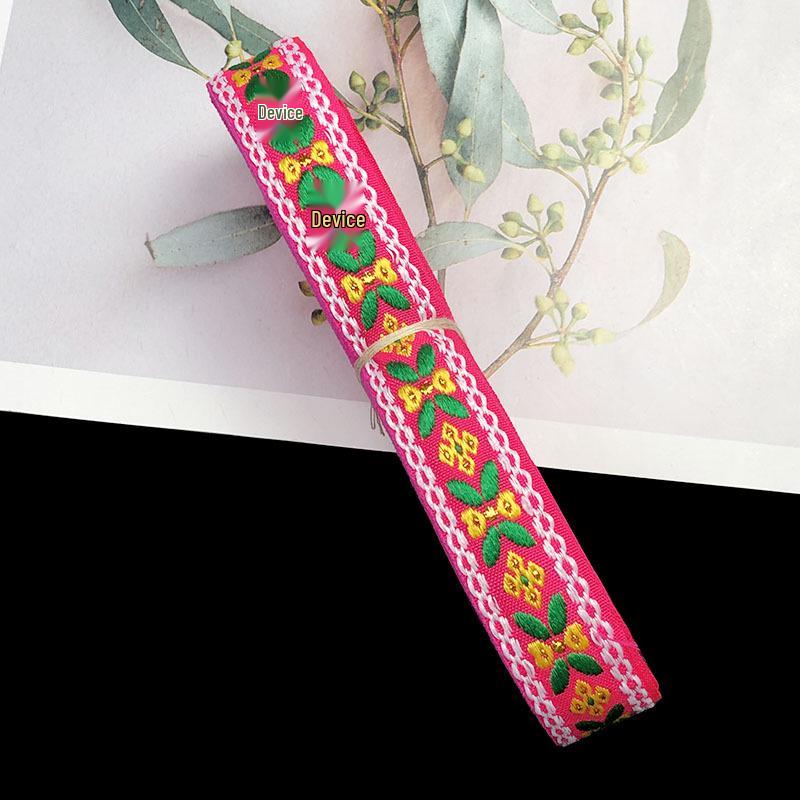 2cm Ethnic Style Colorful Jacquard Lace Ribbon for Curtains and DIY Clothing Accessories