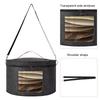 Collapsible Hat Case -Handle & Shoulder Strap Hat Clothes Storage Bin Foldable Hat Organizer Bag for Travel and Closet Storage