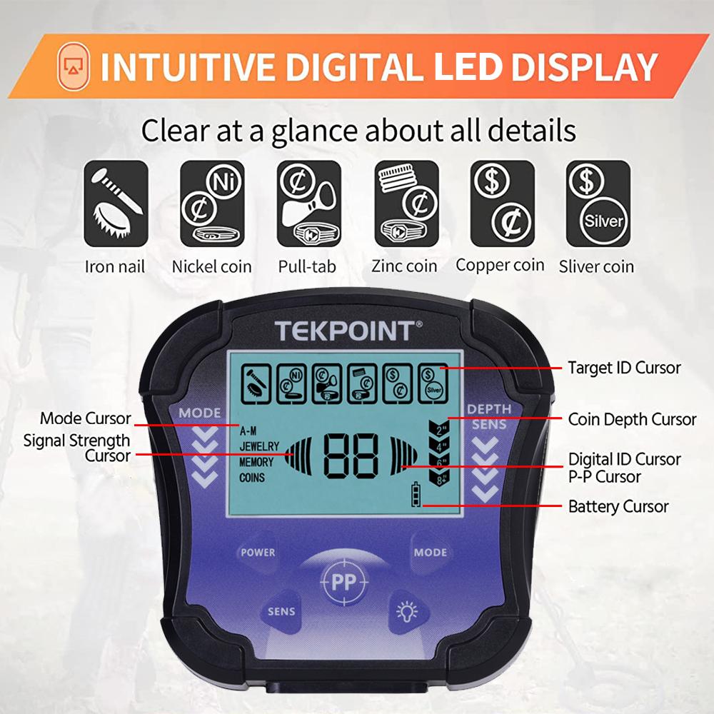 Beruf Unterirdischer Metalldetektor MD 8010 Hochempfindlicher Metalljäger Goldgräber Schatzsucher Tiefenpunktdetektor