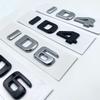 FD06-3D Flat Letters ABS Emblem GTX GTC ID4 ID6 for Volkswagen Car Tailgate Trunk Lid Nameplate Badge Logo Sticker Chrome Black