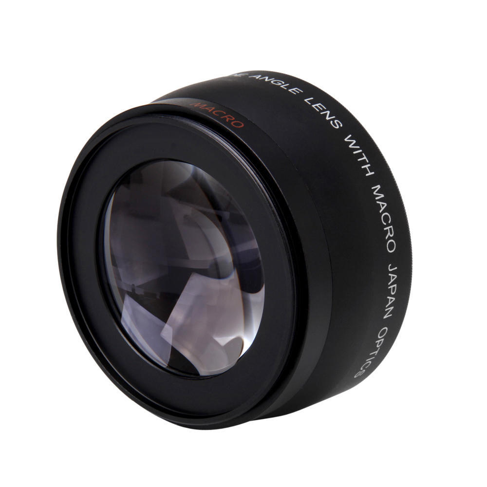 HD 52MM 0.45x Wide Angle Lens with Macro Lens Replacement for Canon Nikon Pentax 52MM DSLR Camera