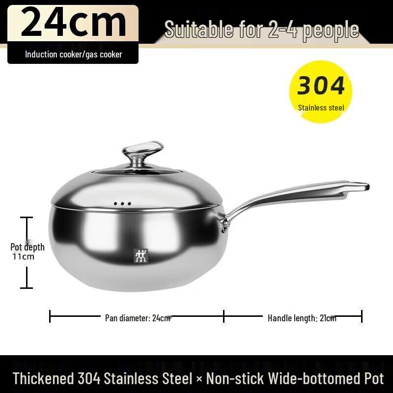 

ZWILLING 304 Stainless Steel Deep Saucepan