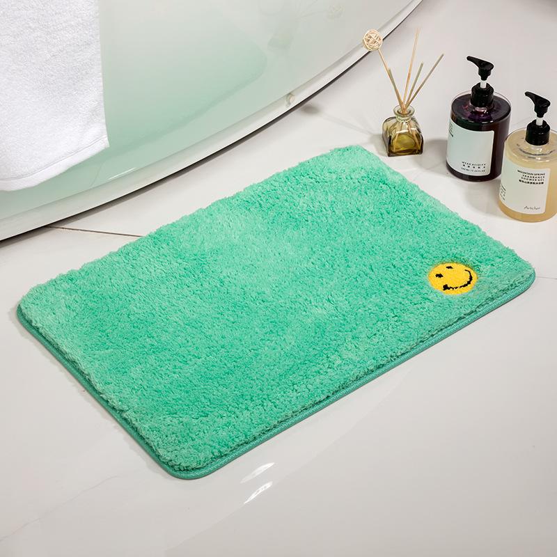 

Новый ковер с улыбающимся лицом, ультрамягкий домашний ковер, коврик для дома, ванной комнаты, водопоглощающий, нескользящий придверный коврик 40cm*60cm