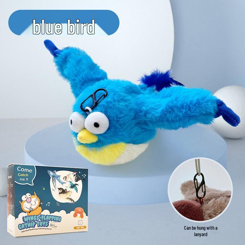 Pet Plush Bite-Resistant Interactive Bird Toy for Cats and Dogs