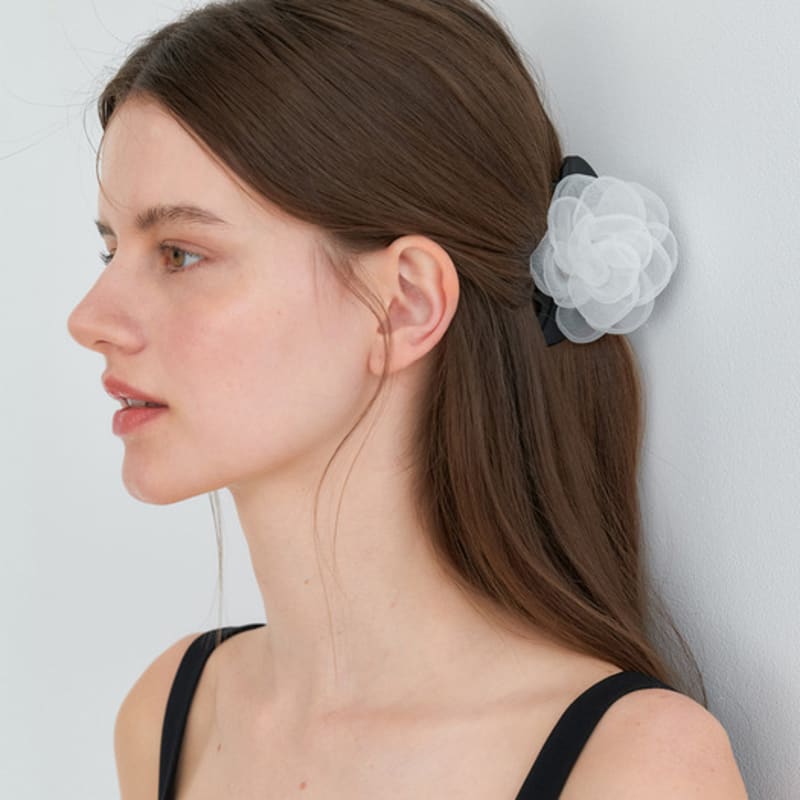 

OVLA SHEER ROSE CHOU hair clip_2color HC043 black