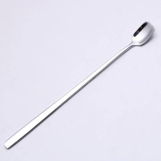 Stainless Steel Spoon Kitchen Long Handle Coffee Dessert Cocktail Stirring Scoop