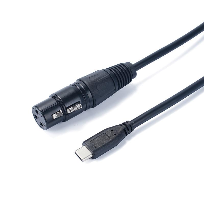SNANSHI USB C To XLR Cable 6 Ft, USB Type C To XLR Male