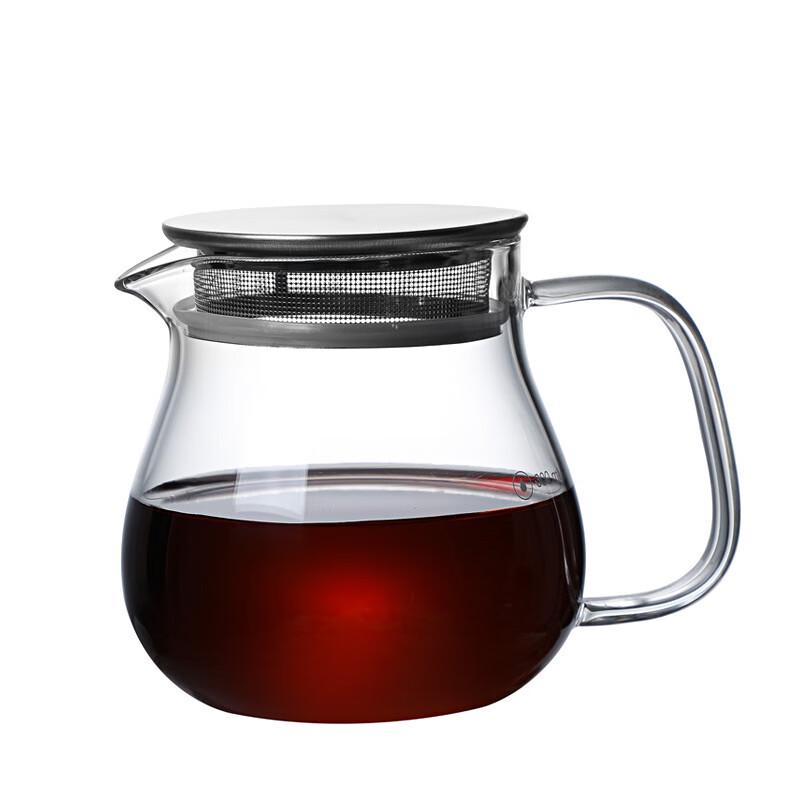 Stainless Steel Lid Glass Coffee Server