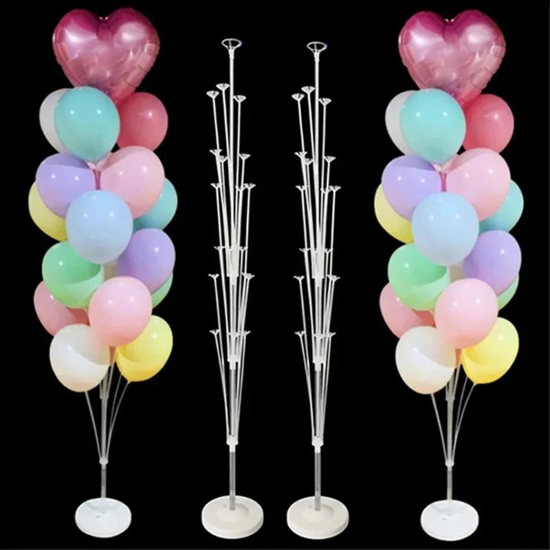 1 Set Geburtstag Ballonständer-Kit, Ballonständer mit Sockel und Stange für Hochzeits-Geburtstagsparty-Dekoration