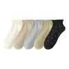 Polka Dot Socks, Women's Spring and Autumn Short Socks, Sweat-absorbing, Odor-proof, Rolled Edges That Don't Come Off, and Versatile Socks for Boats