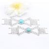 4-piece Set of 15 * 100mm Shiny Butterfly Shaped Rhinestone Turquoise Bikini Chain DIY Wedding Decoration Chain Accessories