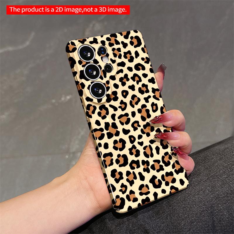 2DFlat Samsung Phone Case Leopard Print Phone Case Applicable To Galaxy S22 S23 S24 S25ULTRA S26 A12 A13 A14 A15 A16