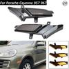 2Pcs Dynamic LED Side Marker Lights Turn Signal Blinker Indicator Lamps For Porsche Cayenne 957 967 2007-2010 OEM#95563103510