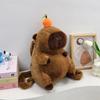 Creative cartoon doll backpack trendy cute ugly capybara plush bag