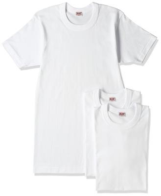 B.V.D. GOLD Crew Neck Short Sleeve T-Shirt 3-Pack, White, Size 6L