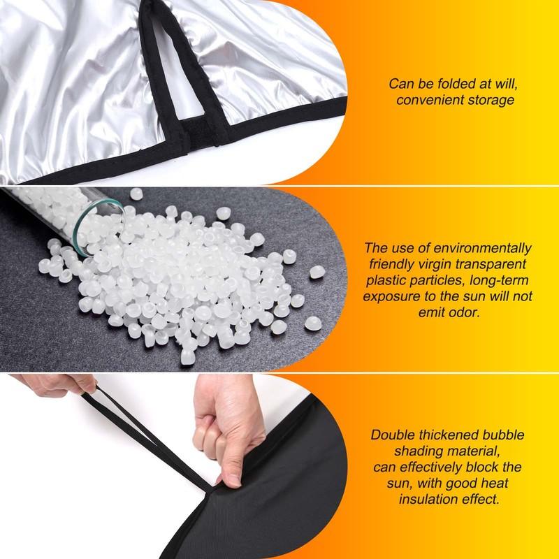 Car Windshield Sun Shade Blocks Ray Reflector Visor Shield Cover Foldable Car Accessories For Kia Sorento UM MQ4 2015-