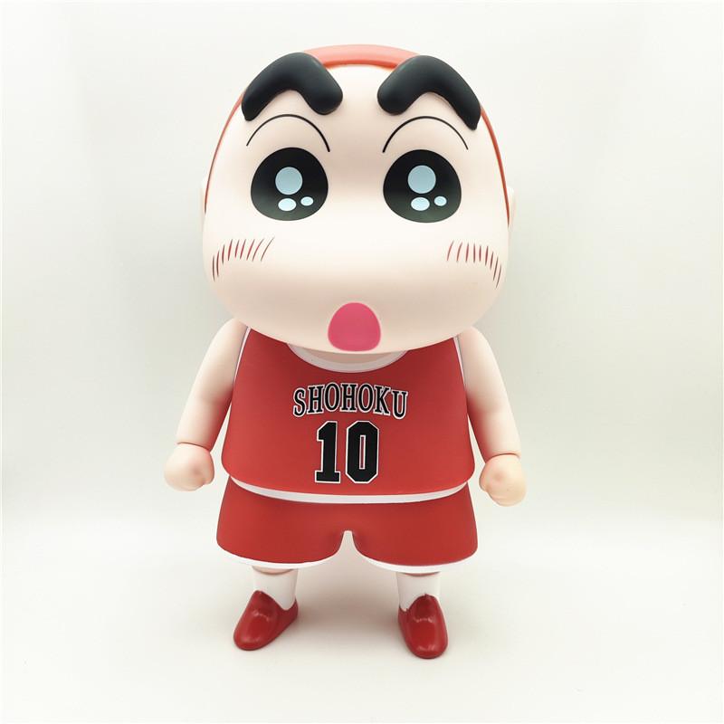 Adorable Pvc Action Figure Crayon Shin-chan Cosplay Soccer Basketball Stars Collectible Toy