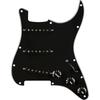 Fender Pre-Wired Strat® Pickguard, Pure Vintage '59 w/RWRP Middle, Black 11-Hole PG, Made In the USA