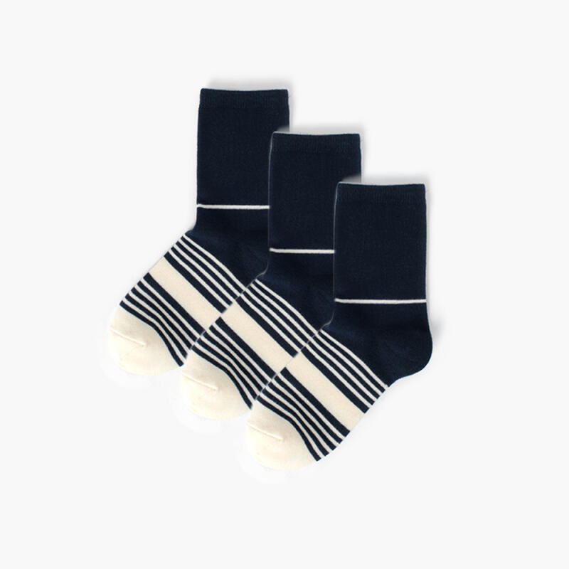 Women s Socks WBT-22 Navy 3-Piece Set Woman(220~250mm)
