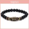 Geometric Alloy Micro Inlaid Diamond Car Wheel Bead Bracelet For Men And Women