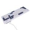 Wired Keyboard RGB Backlit USB Interface Gaming Keyboard with Knob Function for Computer