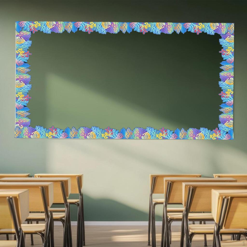 3-inch Wide Border for Bulletin Boards, Suitable Library, Home, Party, Living Room, Classroom,