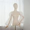 Long Sleeve Decorative Sleeves Solid Color Long Sleeve Cover Tulle Arm Cover  Dress Decoration