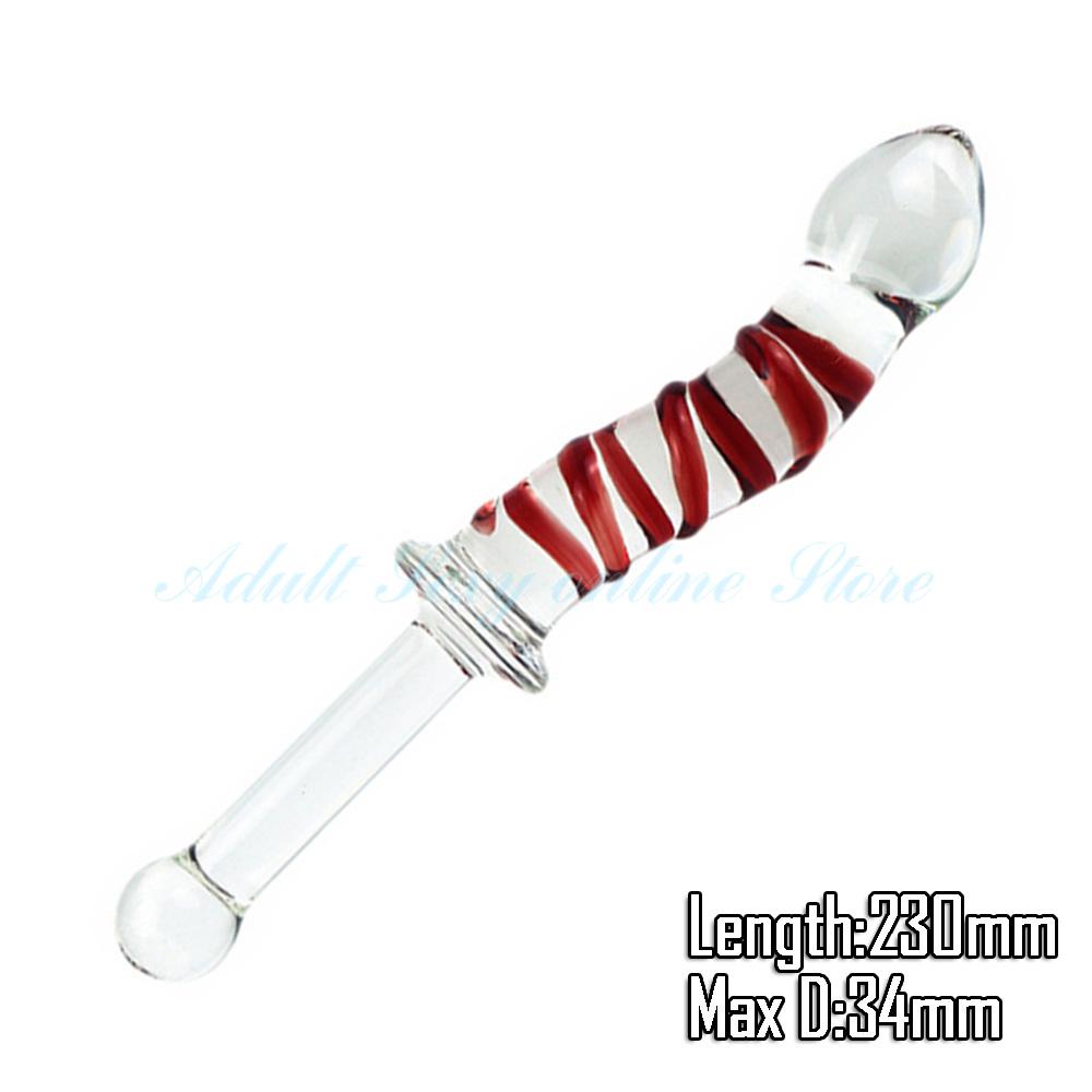Crystal Glass Dildos Realistic Dildo Penis Glass Beads G-Spot Anal Butt Plug Erotic Sex toys for Woman Couples Adults