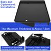 Bedside Storage Tray Clip-On Bedside Shelf Detachable Heavy-Duty Bedside Storage Tray Multifunctional Bedside Shelf Space Saving