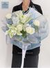 Solid Color Glassine Waterproof Floral Wrap for DIY Bouquets