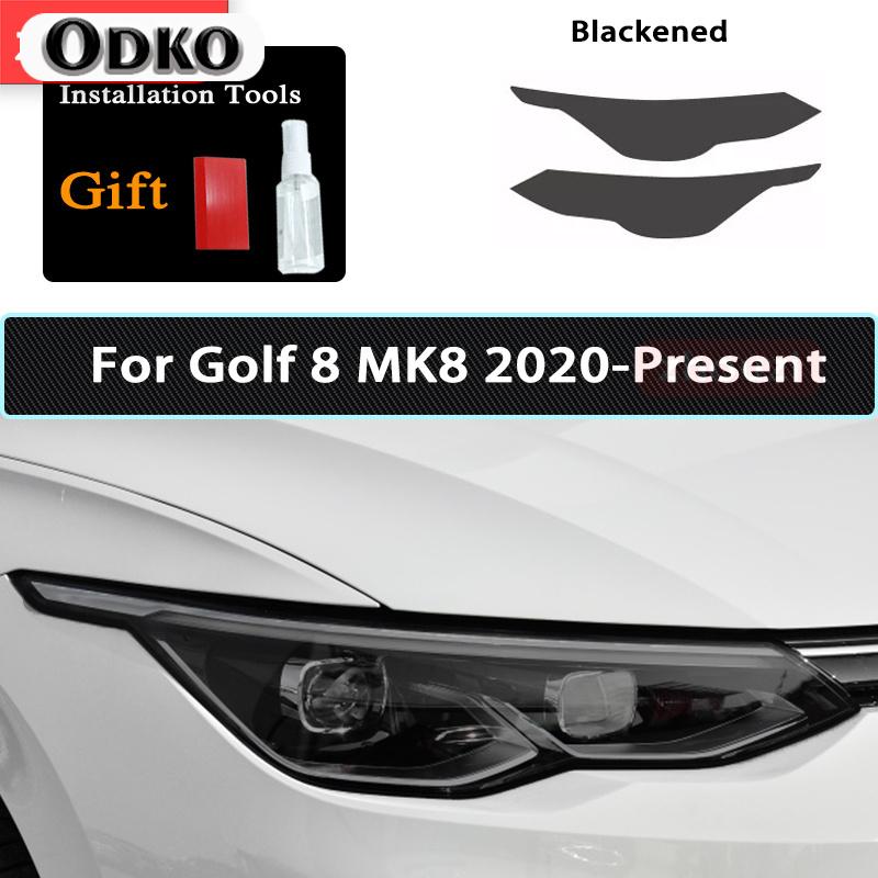 Car Headlight Protective Film For Volkswagen VW Golf 7 8 MK7 12-19 20- Car Tint Black Film Taillight Transparent TPU Sticker