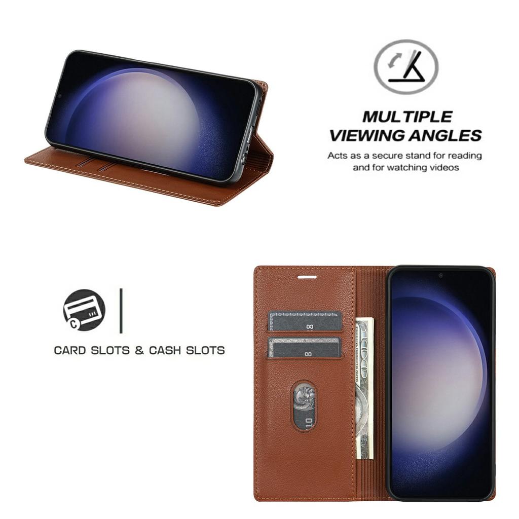 For Samsung Galaxy A26 5G Wallet Case Magnetic Closure PU Leather Phone Cover