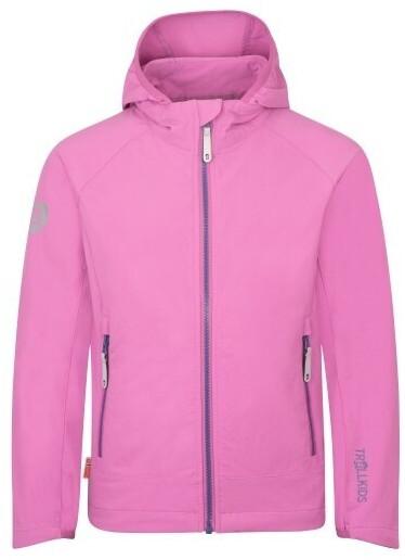 

Куртка Trollkids Kvalvika softshell jacket pink violet blue 92