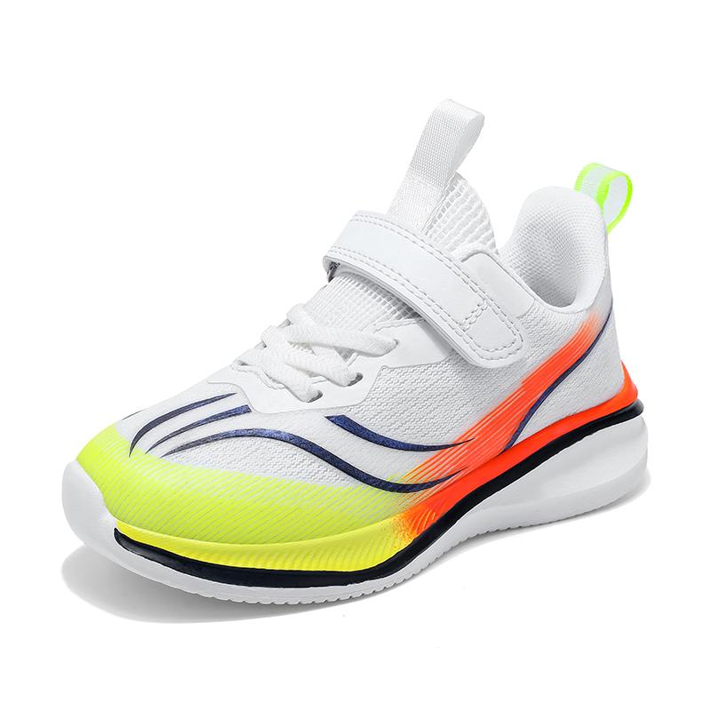 Boys Basketball Sports Shoes for Boys Running Shoes Kids Lightweight Shoes Children's Sneakers Rotary Buttons Outdoor Shoes