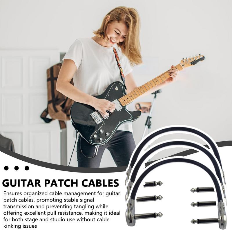 

Guitar Pedal Cables 6 Inch Pedalboard Patch Cables 3x Right Angle Stereo Cord Instrument Cable For Stage Studio Men Women Teens China Mainland