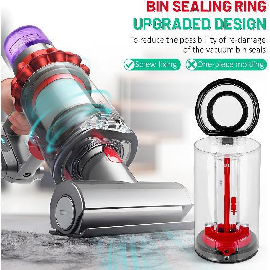 Canister Dust Bin Replacement for Dyson V11 Torque Drive Animal Complete V15 Extra V15S Detect Submarine SV22 SV15 SV14 Large Vacuum Bin