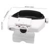 Electronic Welding Magnifying Glass USB Rechargeable with LED Light Helmet Magnifier Hands Free Head Mounted Magnifying Glasses