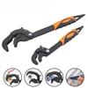 2 Pcs Multi Functional Pipe Pliers Universal Wrench Quick Pipe Pliers Large Opening Versatile Quick Water Pipe Wrench