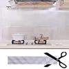 Kitchen Artifact Aluminum Foil Self Adhesive Home Cookhouse Wallpaper Wall Sticker Decal