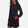 Jordan Casual Pullover Round Neck Long Sleeve Dress Women Dress Black DA1535-010