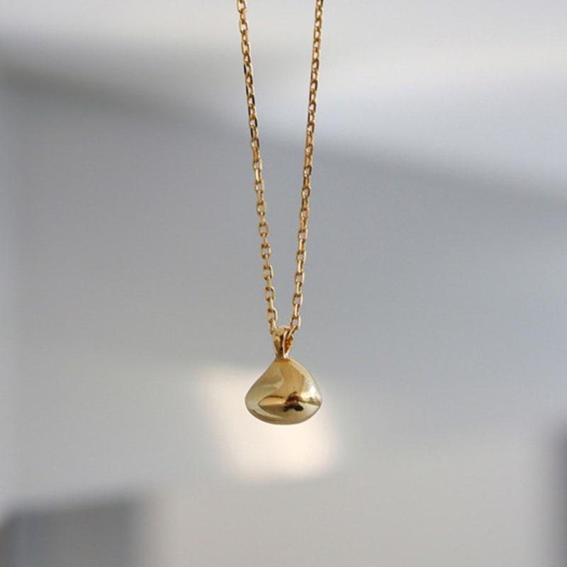 modernlike 14k gold-filled silver melt necklace
