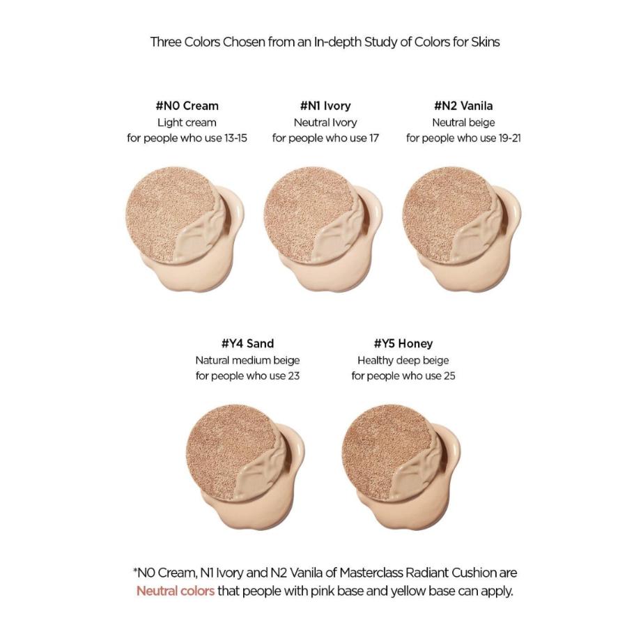 JUNGSAEMMOOL Masterclass Radiant Cushion (Original Product+Refill) 5 Colors