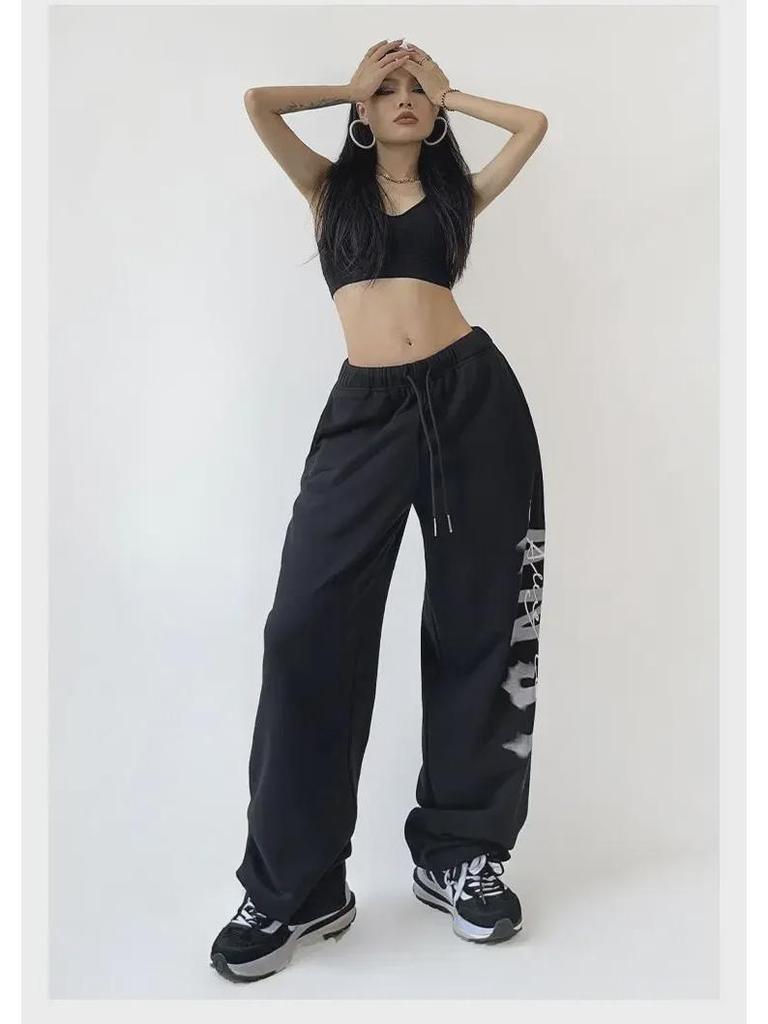 2022 Winter Fashion Hip Hop Printed Sweatpants - European & American Style