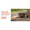 SucceBuy Heavy Duty Tow Strap Recovery Kit Tree Saver Winch Strap, Triple Reinforced Loop & Protective Sleeves for Truck SUV ATV