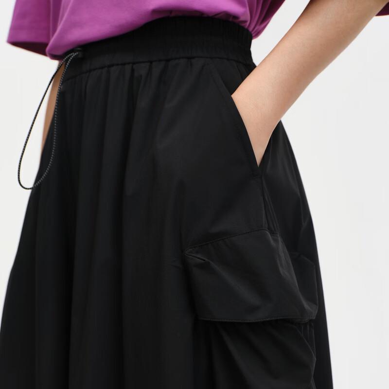 Biyinlefen Women's Cooling Stretch Midi Skirt