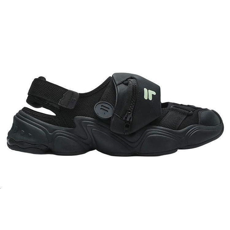 FILA Fusion Tenacity Non-Slip Wear-Resistant Breathable Comfortable Casual Beach Sandals Men sandals Black T12M421404FBK