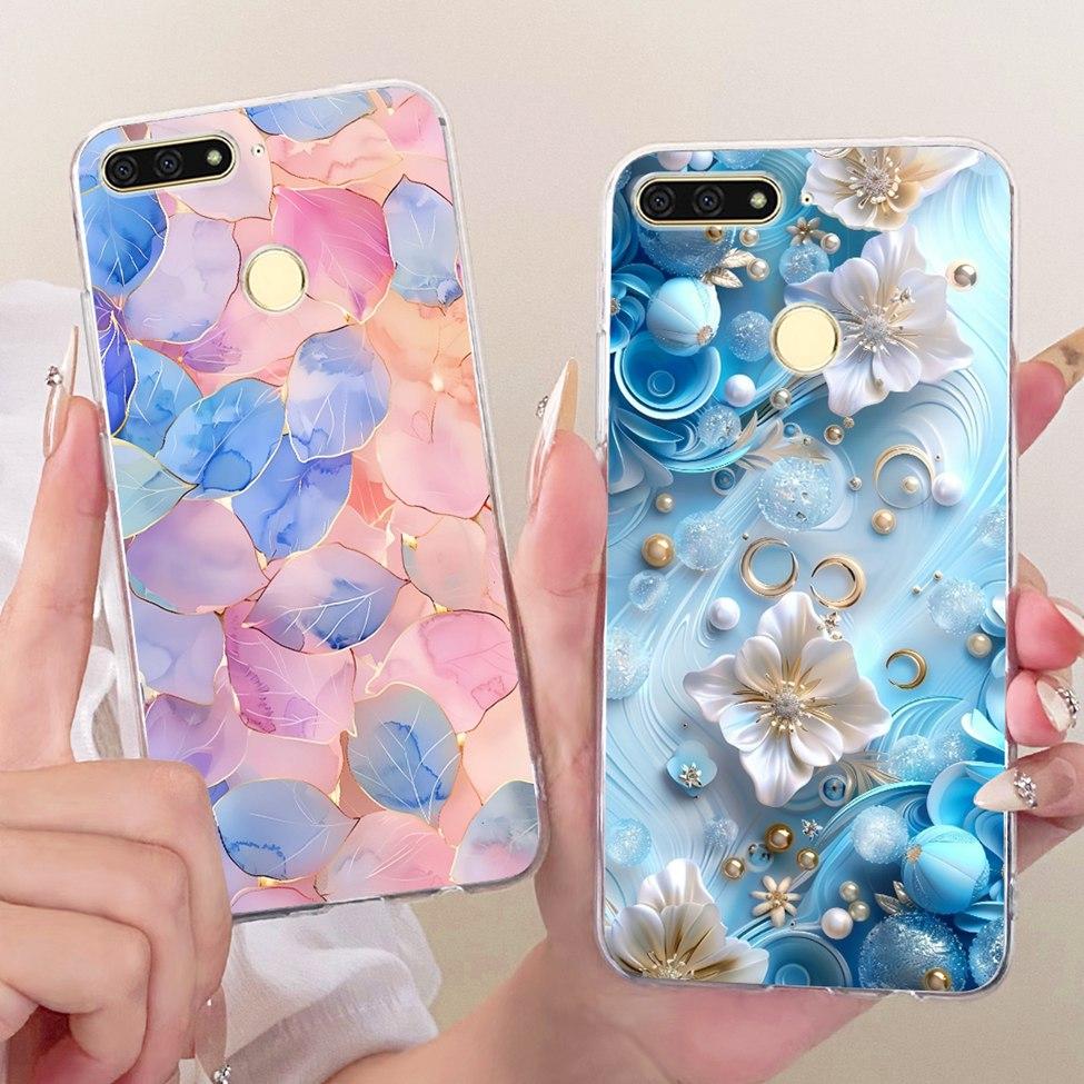 For Huawei Y6 Prime 2018 Case Transparent Cute Fashion Butterfly Funny Painted Casing For Huawei Y6Prime 2018 ATU-L31 ATU-L42