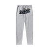 Foreign trade new rainbow color matching letter embroidery velvet loose hooded sweater casual trousers set men and women the same style