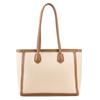 PU Große Kapazität Tragetasche Neue Damen Retro Kontrastfarbe Reißverschluss Textur Handtasche Vielseitige Pendeltasche Einfache Schultertaschen